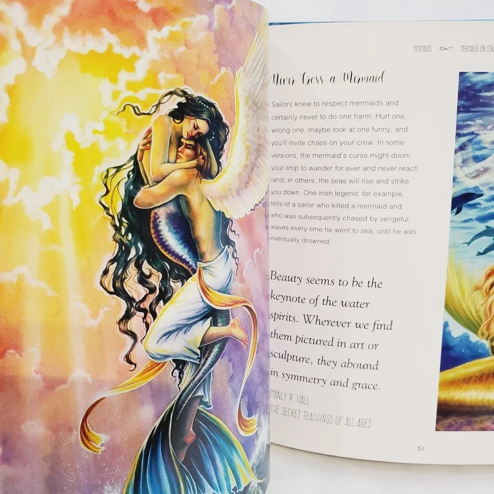 Set of 2 The Magical History of Mermaids and Unicorns By Russ Thorne Foreword